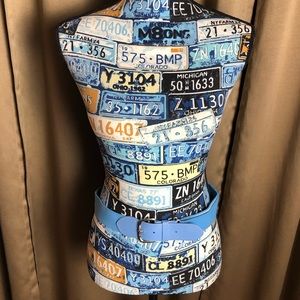 Allstar Blue Adjustable Stretch Belt